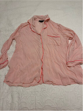 Women's Hatch Maternity Pajama Top Size 0/XS Pink Hot Pink